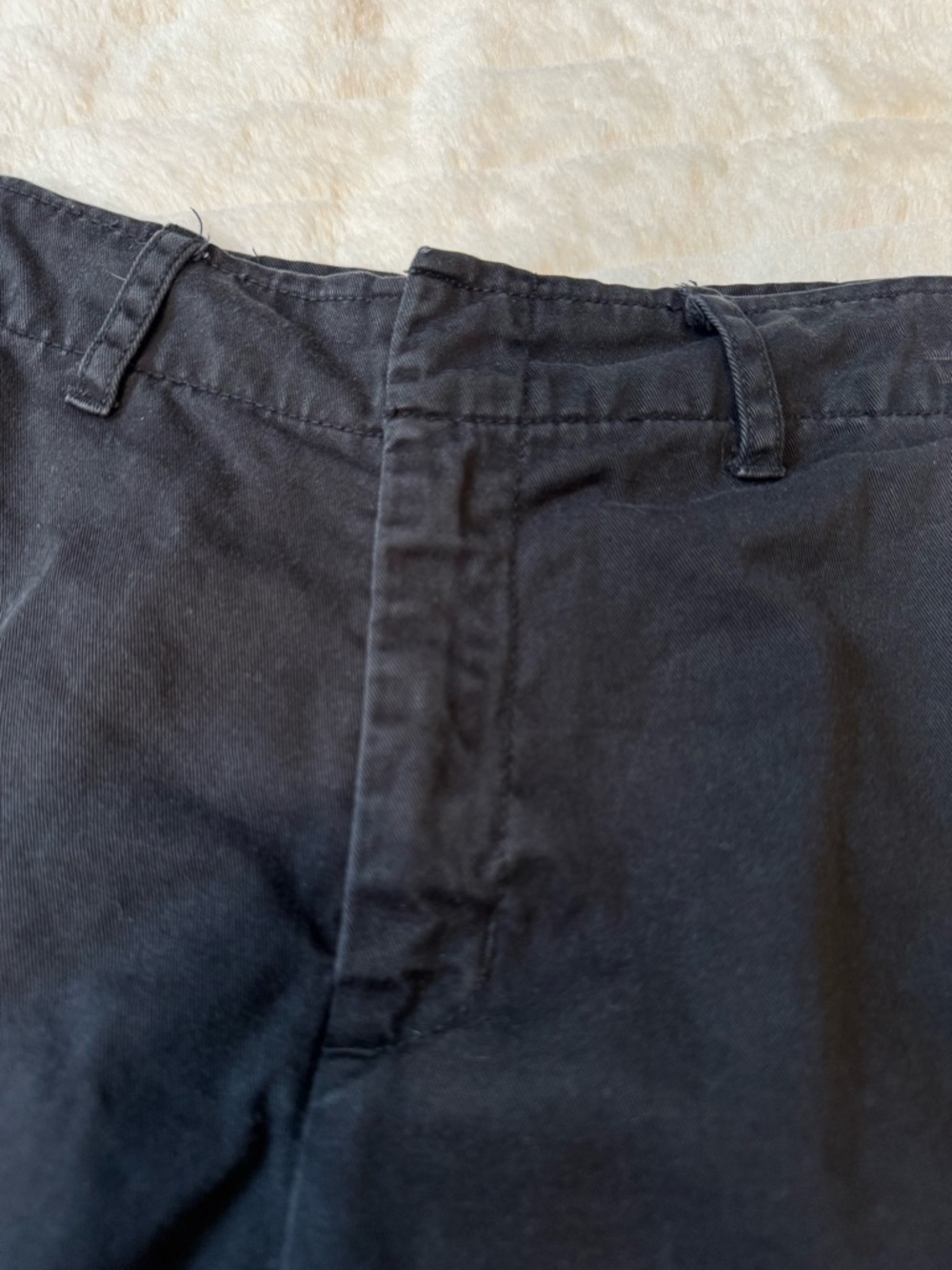 Calvin Klein Black Chino Shorts Size 2 Cotton Mid Rise Casual Classic - Picture 6 of 16